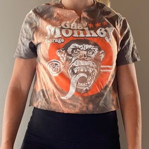 Bleached tie dye t-shirt